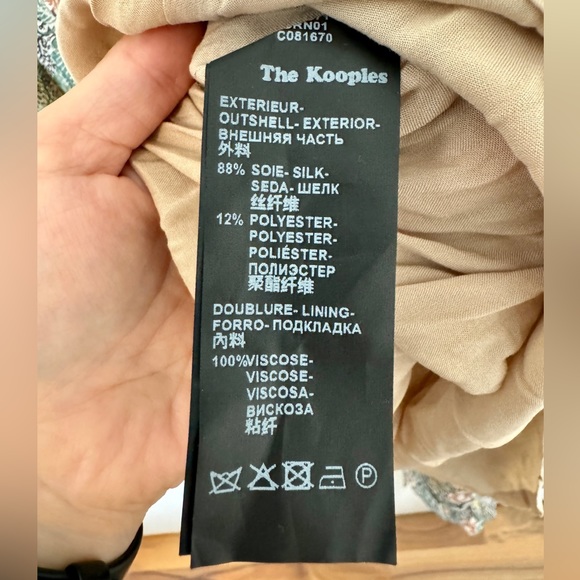 The Kooples Silk A-Line Mini Dress - Picture 7 of 7